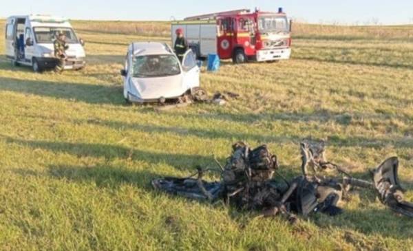 Un mujer sufrió heridas por un choque en la ruta 72