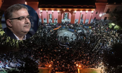 DOCENTES contra JALIL: MULTITUDINARIA MARCHA en CASA DE GOBIERNO por MEJORAS SALARIALES