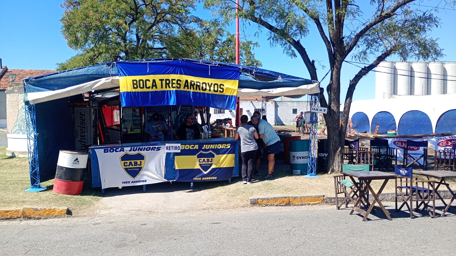 Buen movimiento de público en el Fogón de Boca durante la Fiesta del Trigo