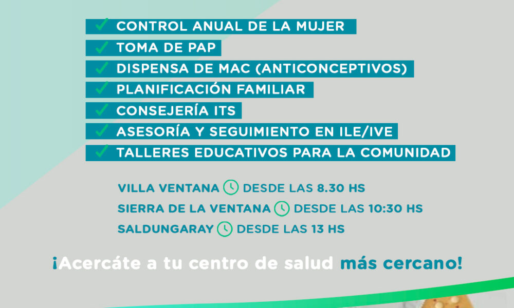 El dispositivo de Atención de Salud Sexual Integral actualiza sus horarios