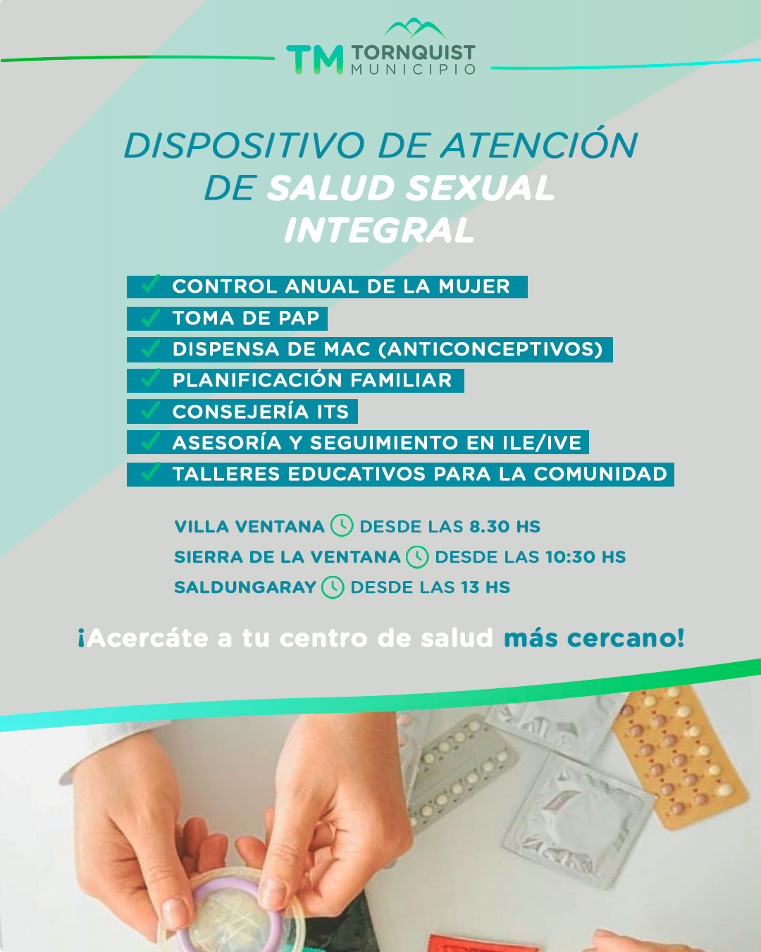 El dispositivo de Atención de Salud Sexual Integral actualiza sus horarios