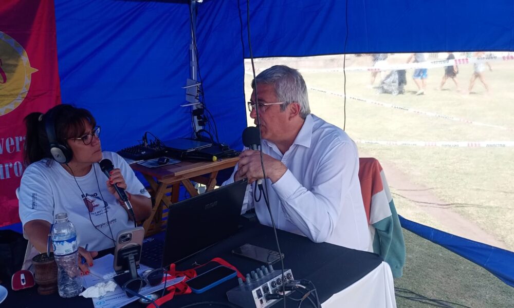 El ministro Javier Rodríguez dialogó con Radio 3 Continental en la Fiesta Provincial del Trigo