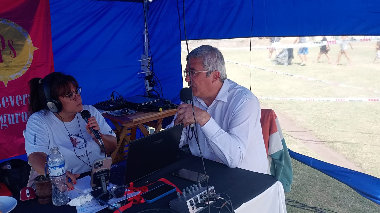 El ministro Javier Rodríguez dialogó con Radio 3 Continental en la Fiesta Provincial del Trigo