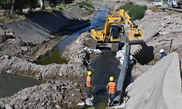 Reubicarán cañerías sobre el canal Maldonado y habrá cortes de agua en algunos barrios bahienses