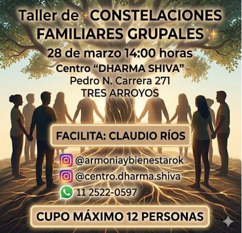 Llega a Tres Arroyos un taller de Constelaciones Familiares Grupales