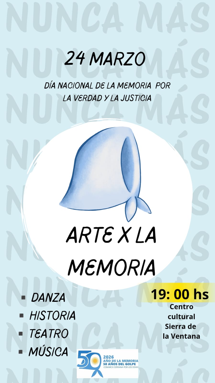 Arte por la memoria en Sierra de la Ventana