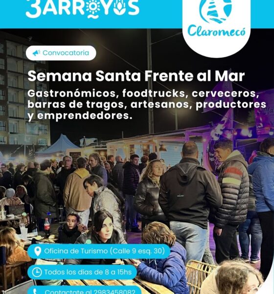 Convocatoria Semana Santa Frente al Mar en Claromecó
