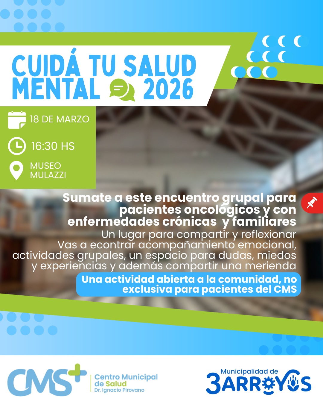 Salud y comunidad: retoman los encuentros para pacientes oncológicos en el Museo Mulazzi