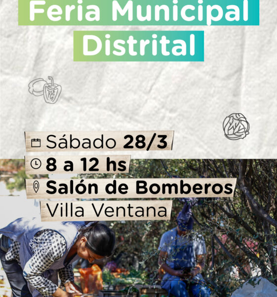 La Feria Municipal Distrital, este sábado en Villa Ventana