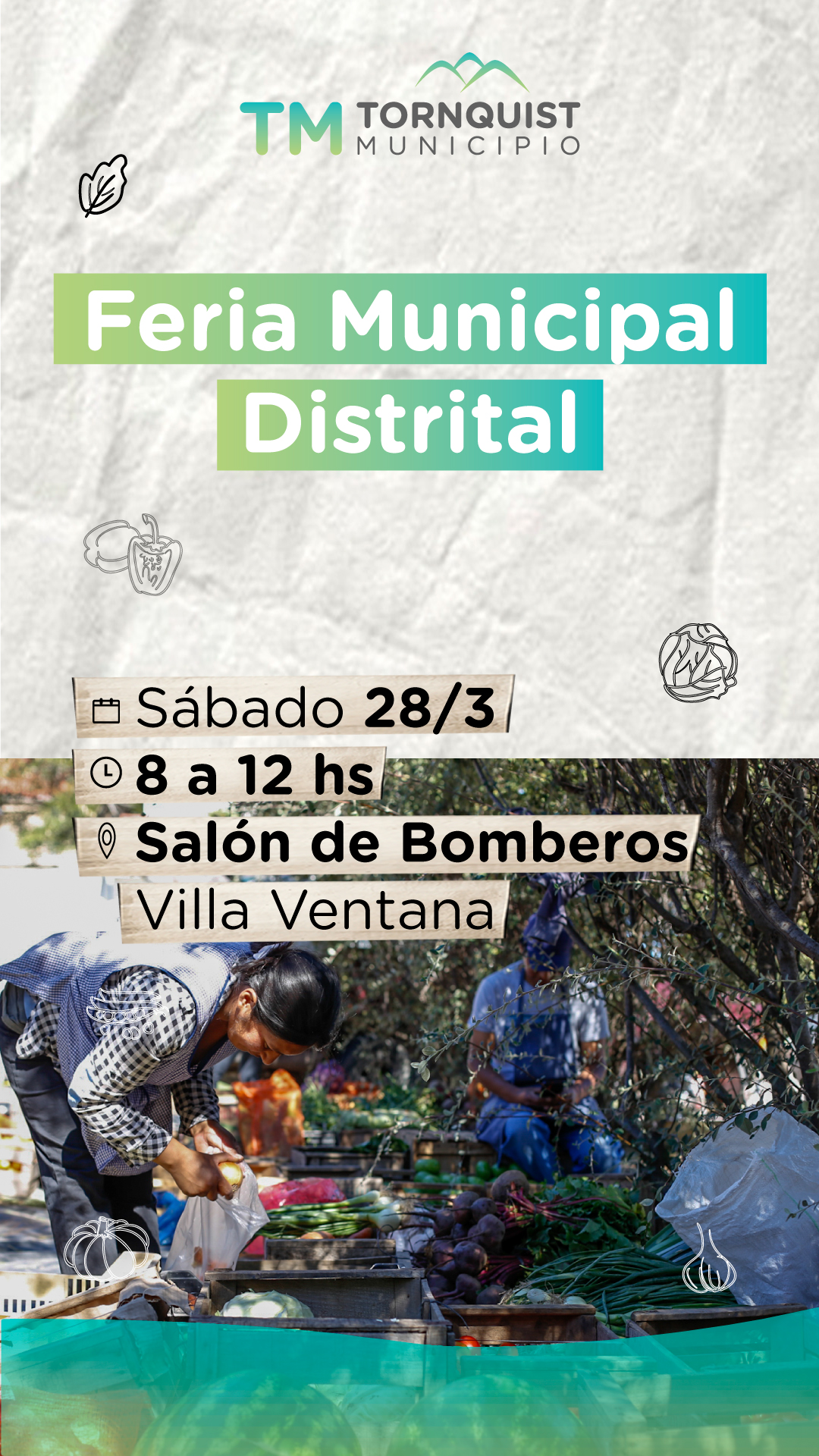 La Feria Municipal Distrital, este sábado en Villa Ventana