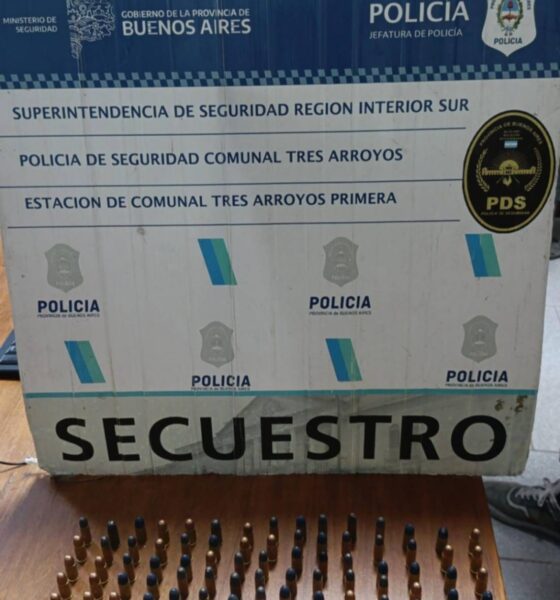 Tres Arroyos: la policía aprehendió a tres menores que portaban armas de fuego y droga