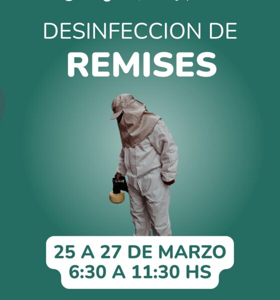 Salud y transporte: anuncian la primera jornada de desinfección de remises