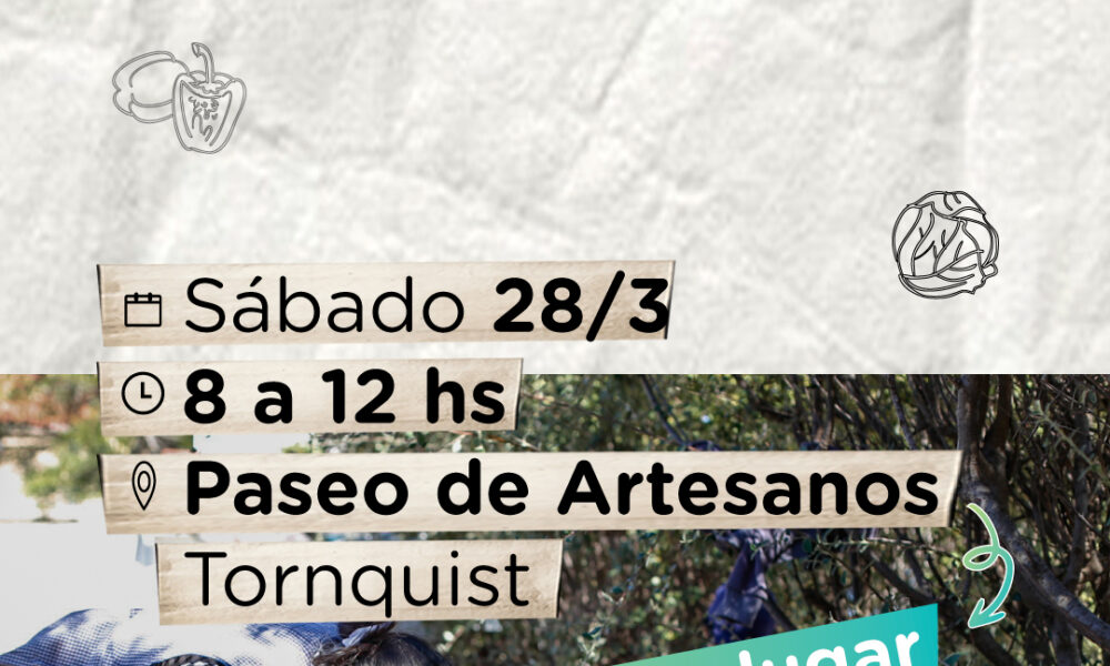 La Feria Municipal Distrital de este sábado se traslada a Tornquist