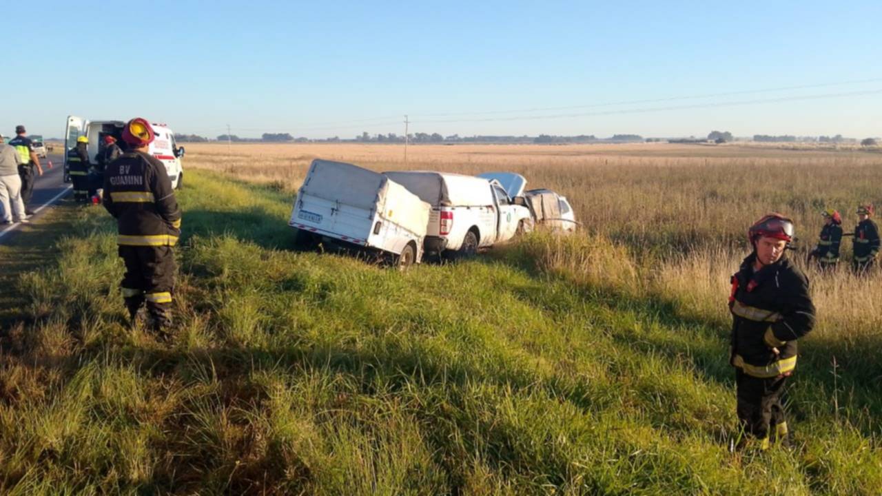 Choque fatal: tres muertos y un herido en cercanías de Guaminí