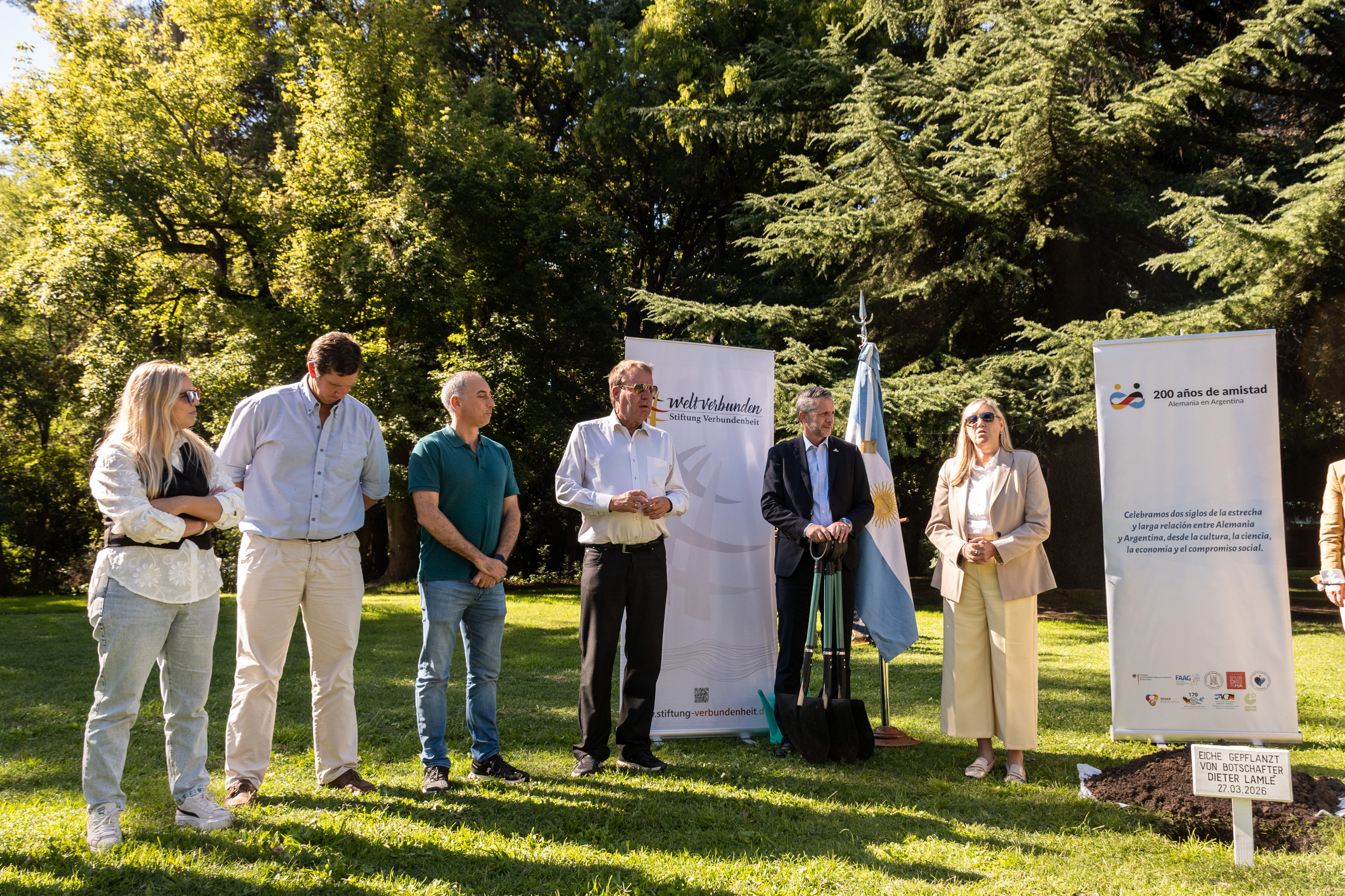 Estefania Bordoni compartió actividades con el Embajador de Alemania