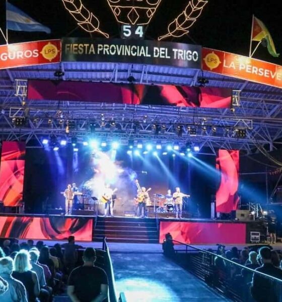 Tres Arroyos celebra la 57º Fiesta Provincial del Trigo con Viejas Locas, Lucio Rojas y Luck Ra