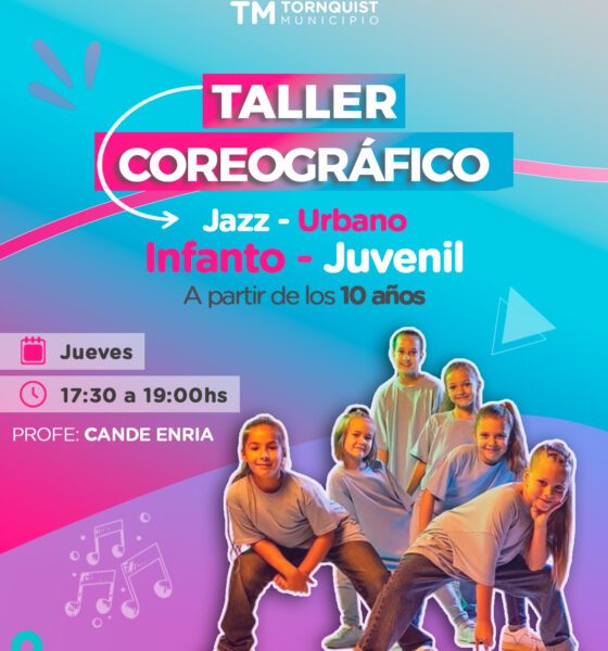 Tornquist: Comienza un Taller Coreográfico de jazz y urbano infanto-juvenil