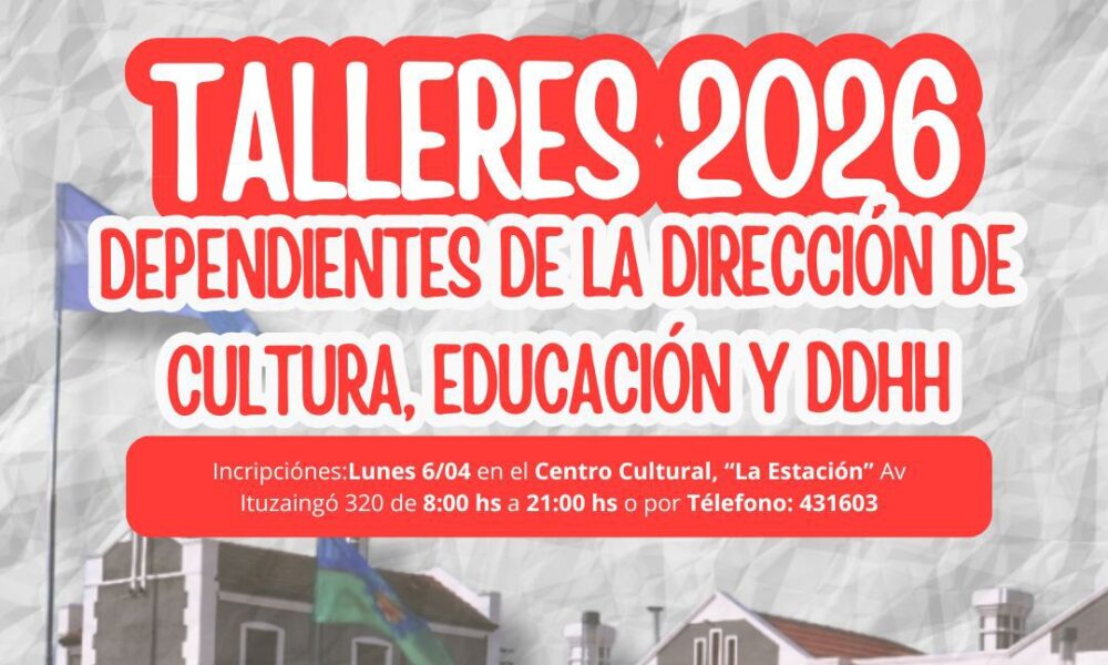 El Centro Cultural La Estación abre sus inscripciones para una variada oferta de talleres gratuitos