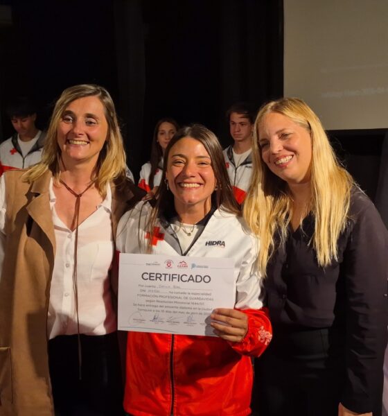 Virginia Rojas destacó el esfuerzo y la vocación por haber alcanzado el logro como guardavida