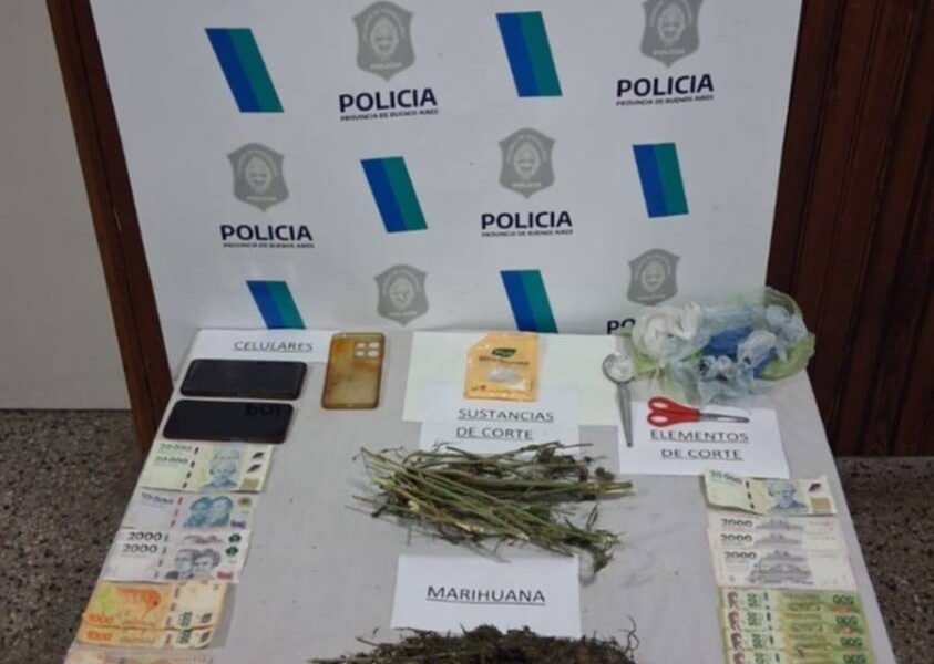 De La Garma: cuatro aprehendidos por tenencia de drogas en dos operativos