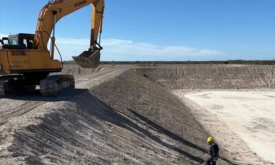 Se retomó en Carmen de Patagones la obra de la nueva Planta Depuradora de líquidos cloacales