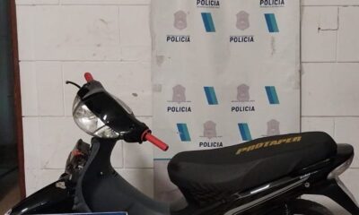 Operativo conjunto en Tres Arroyos permite recuperar una moto robada en Gonzales Chaves