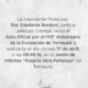 Invitación al acto por el 143º aniversario de Tornquist