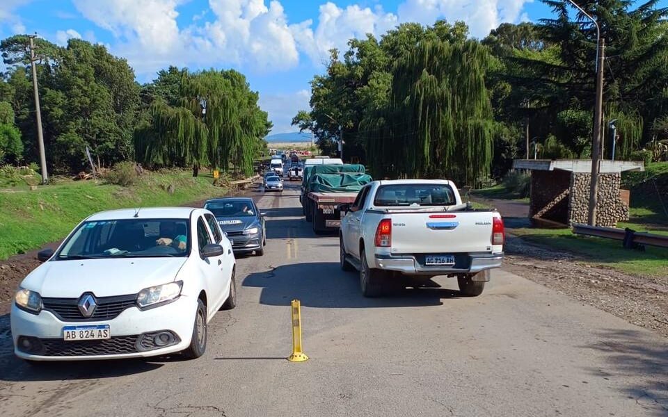 Circular con precaución: cortes intermitentes en el ingreso a Sierra de la Ventana por Ruta 72