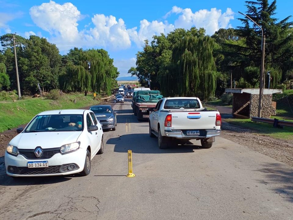 Circular con precaución: cortes intermitentes en el ingreso a Sierra de la Ventana por Ruta 72