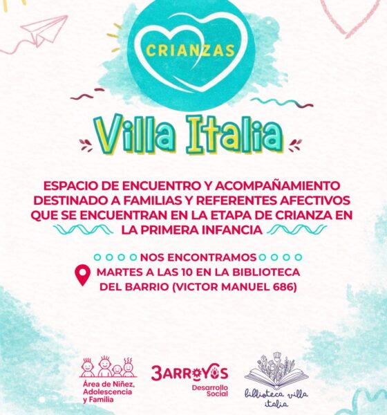 El Municipio fortalece el acompañamiento a las crianzas en el barrio Villa Italia
