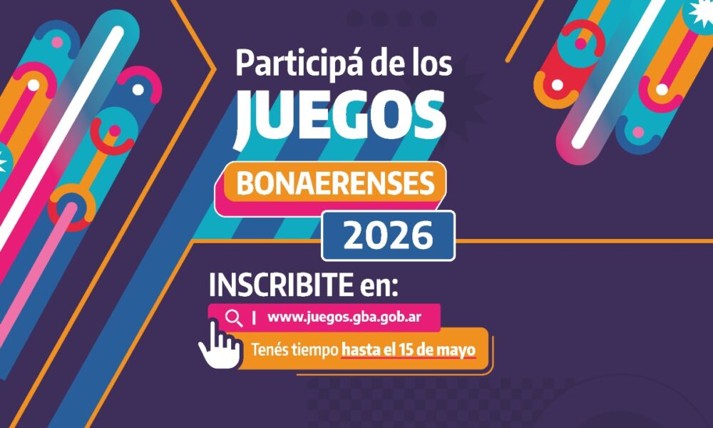 Abiertas las inscripciones para los Juegos Bonaerenses 2026