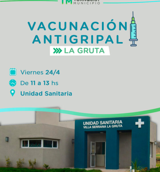 La campaña de vacunación antigripal llega a Villa Serrana La Gruta