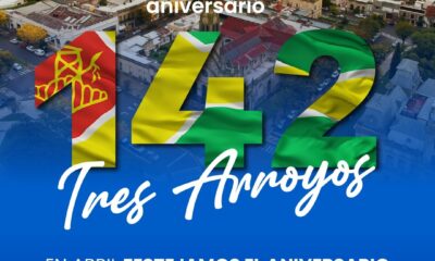 Tres Arroyos se prepara para celebrar su 142° aniversario con un despliegue de tres jornadas festivas