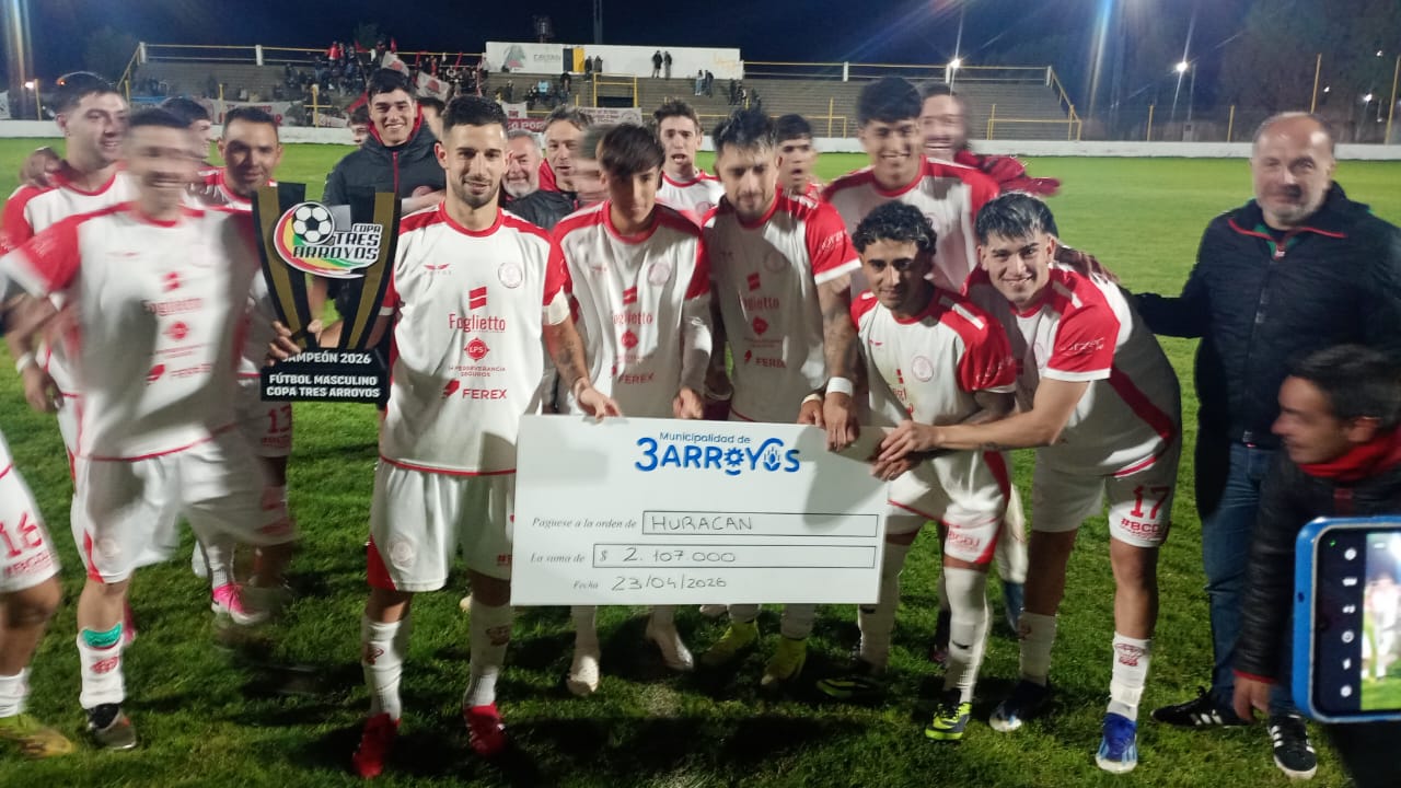 Huracán campeón de la Copa Tres Arroyos 126 tras imponerse por penales ante Colegiales