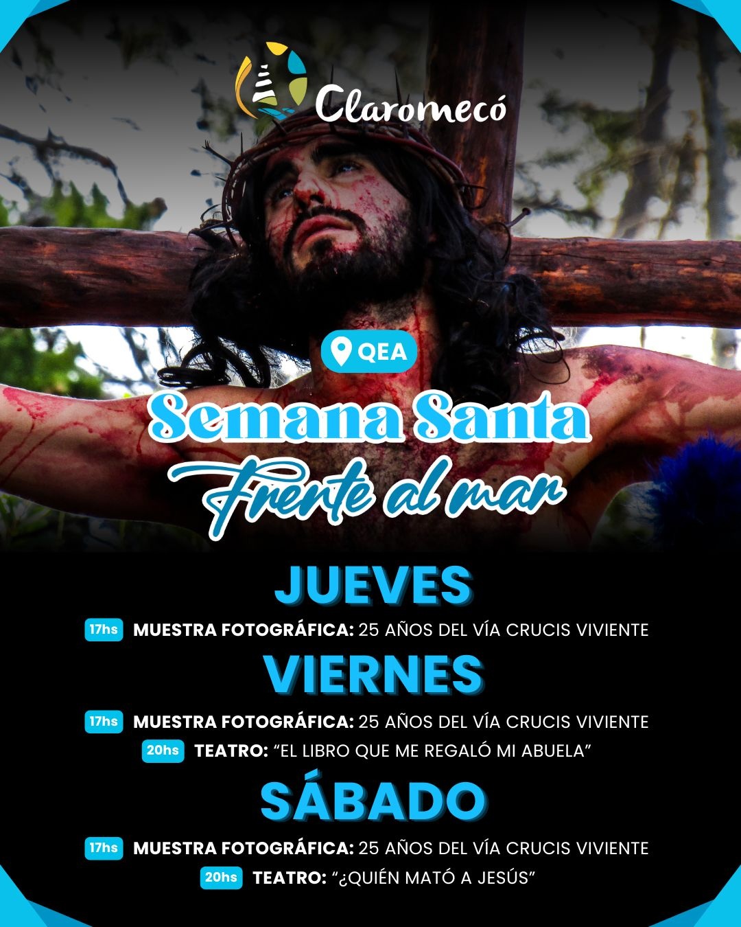 El espacio QEA y la Estación Forestal serán los escenarios centrales de la cultura y la fe durante esta Semana Santa