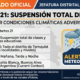 Martes 21:suspensión total de las clases por condiciones climáticas adversas