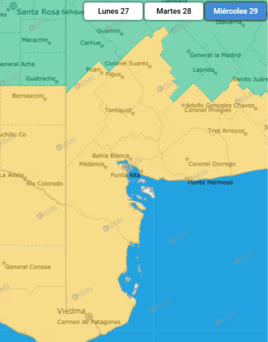 El viento fuerte no da respiro: nuevo alerta para Bahía Blanca y la zona