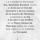 Invitación al acto por el Día de los Veteranos y Caídos en la Guerra de Malvinas