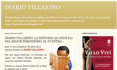 "Hacer periodismo del bueno": el mensaje de Diario Villarino al cumplir 56 años de historia