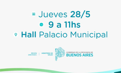 Jueves 28: Jornada de vacunación antigripal en el hall de Palacio Municipal