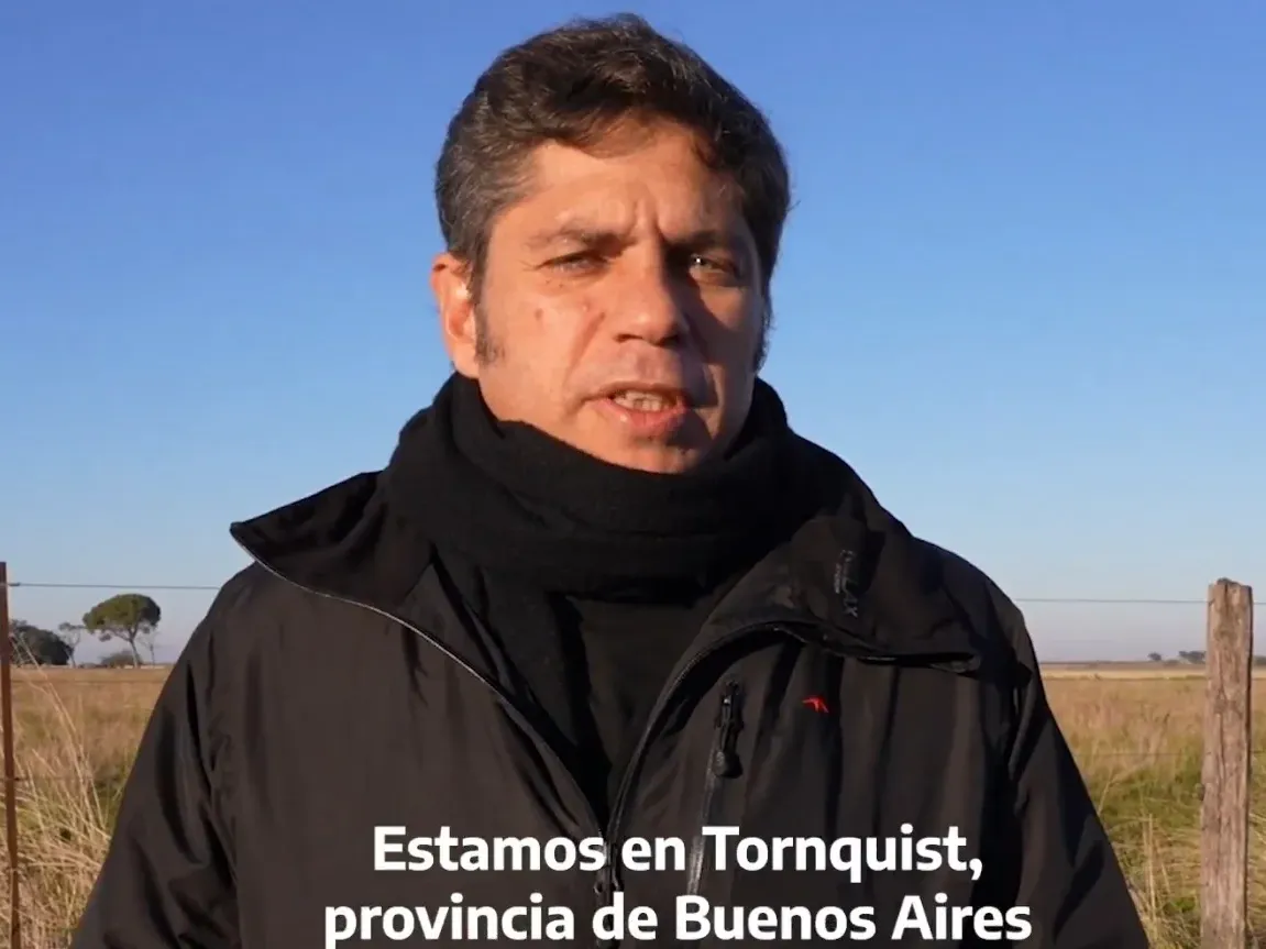 Kicillof se plantó en Tornquist contra la quita de la Zona Fría: “Hay familias que no van a poder pagar el gas”