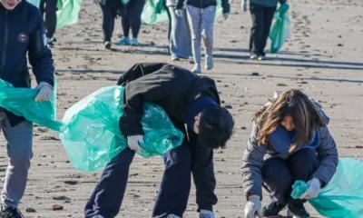 Tras la sudestada en Monte Hermoso: voluntarios retiraron más de 4 toneladas de residuos de la costa
