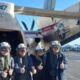 MILEI CADA VEZ MÁS ALINEADO A TRUMP: se sacó una foto con un PORTAAVIONES