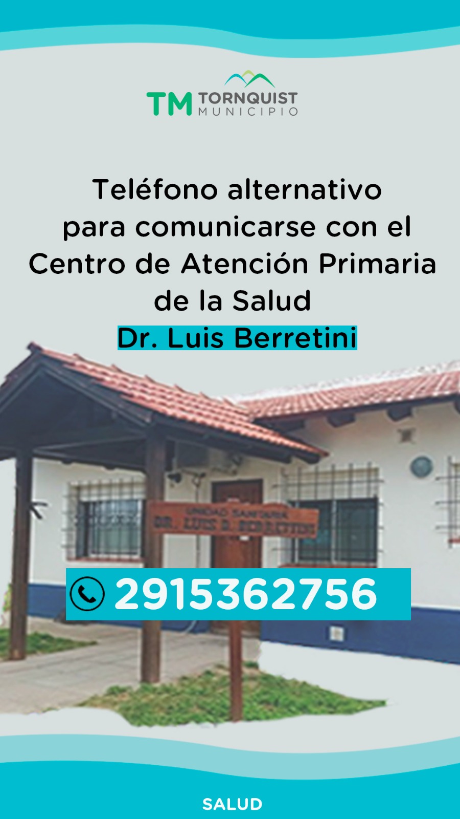 Número alternativo para la Sala de Primeros Auxilios de Barrio Norte