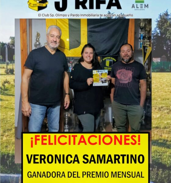 El Club Sportivo Olimpo anunció a la nueva ganadora de su sorteo mensual de abril