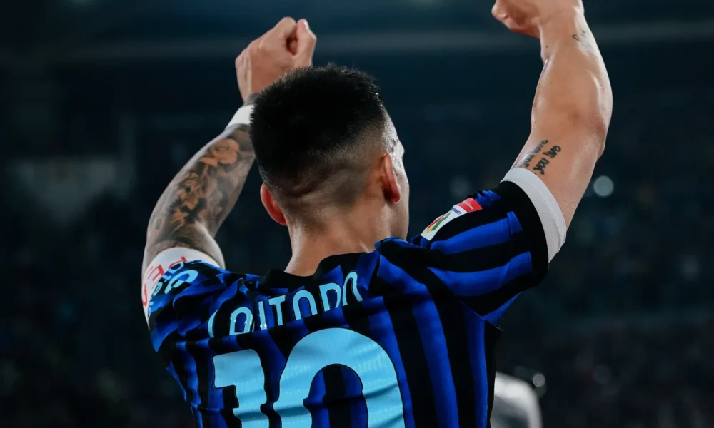 El bahiense Lautaro Martínez sigue sumando títulos con Inter: marcó un gol en la final y alzó la Copa Italia
