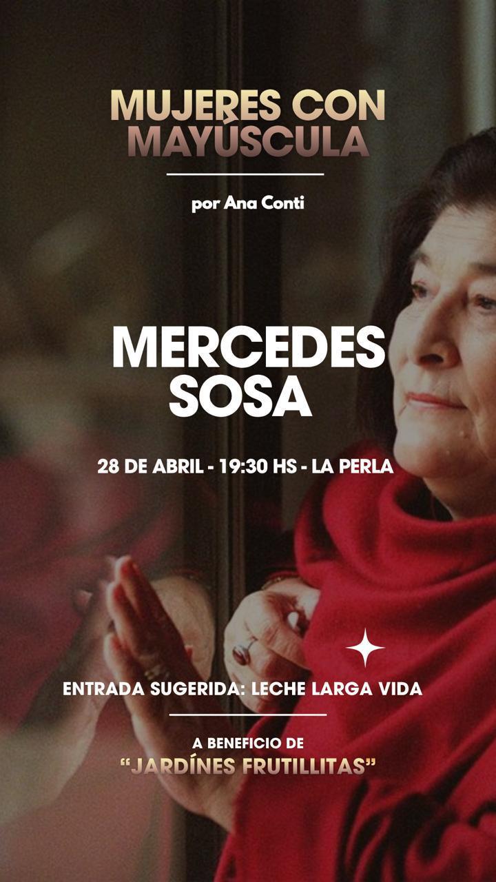 “Mujeres con Mayúscula”: Ana Conti presenta una charla dedicada a Mercedes Sosa