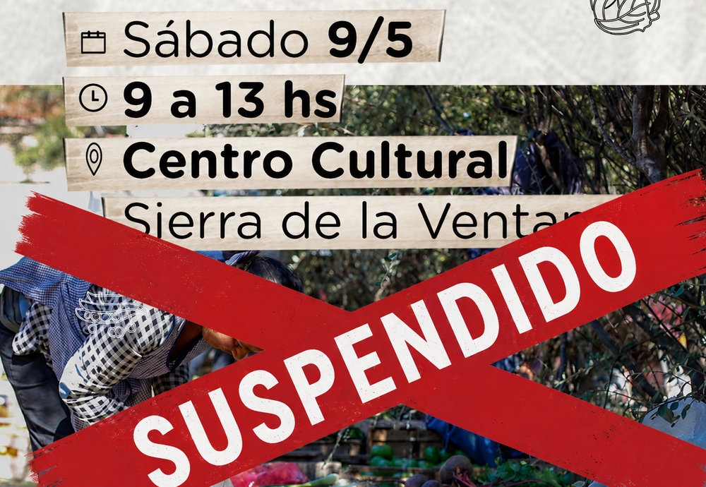 Suspendida la feria municipal de este sábado en Sierra de la Ventana