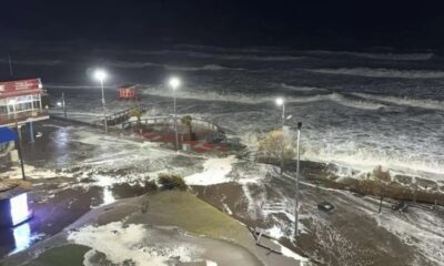 Temporal en la Costa Atlántica: olas impactantes, evacuados y destrozos