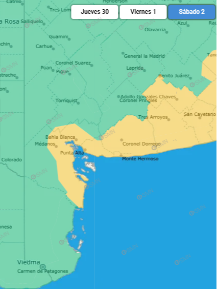 El viento, otra vez protagonista: alerta amarilla para Bahía Blanca y la zona